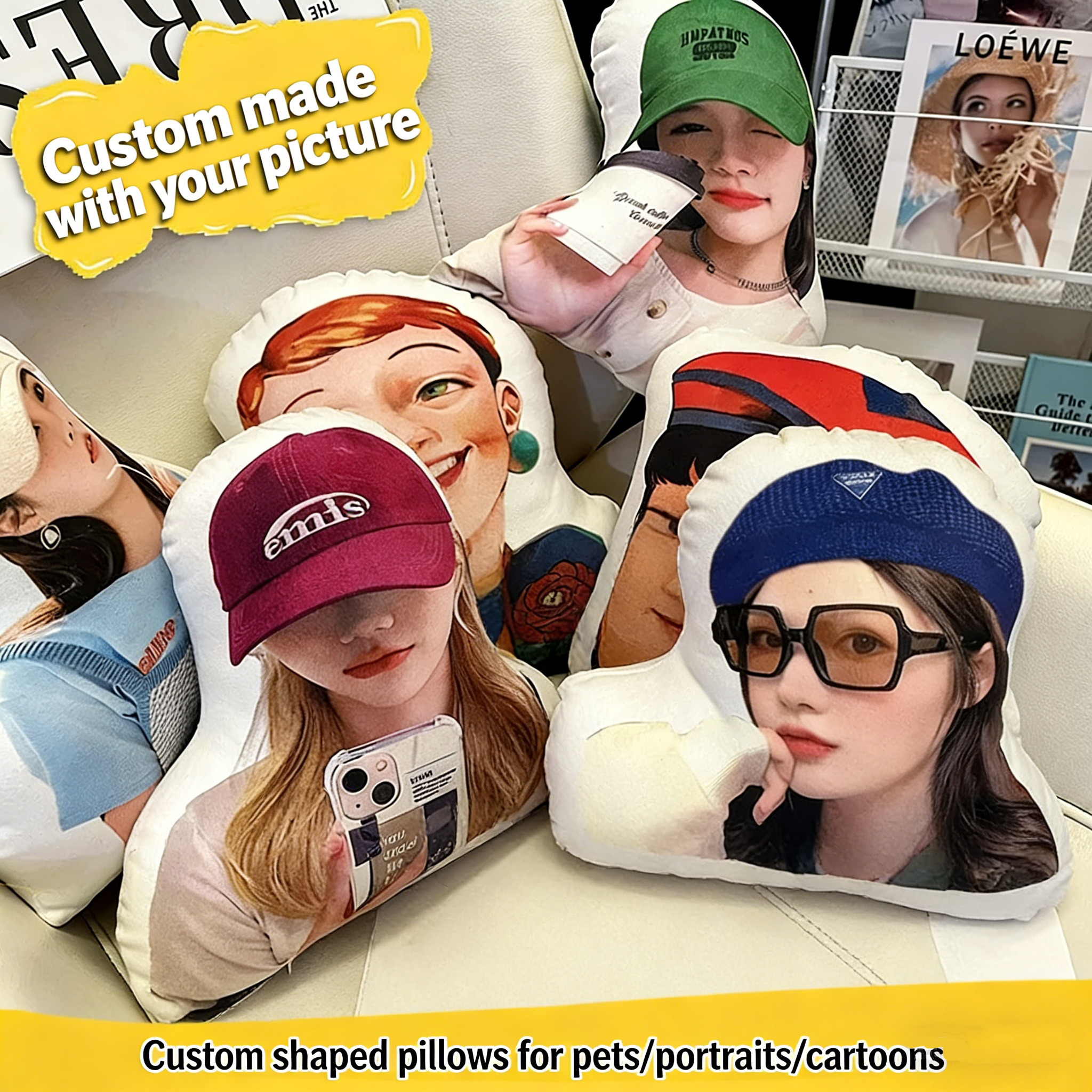  【Buy One Get One Free】🎀🎀🎀DIY Custom 3D Shaped Pillows (Set of 2)