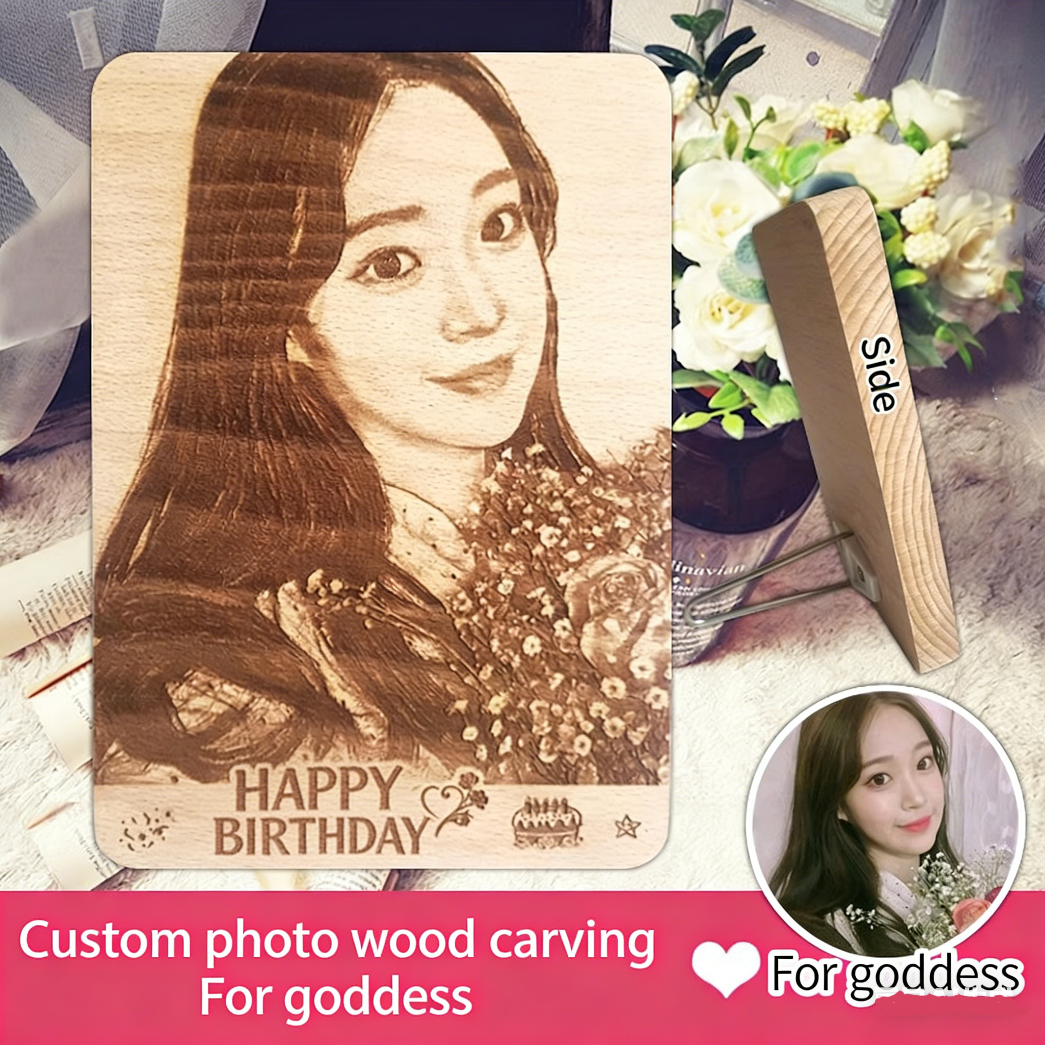 Customized photo wood carving! — Exquisite packaging, giving him/her a unique surprise!