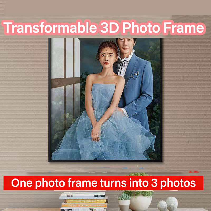 👀Customized 3D dynamic photo frames, featuring images of pets, babies, couples, portraits, family photos, and more!