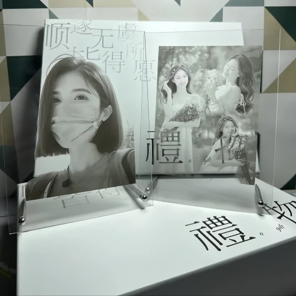 ⚔️照片客製壓克力手作刀刻光影畫，寵物/寶寶/情侶/寫真/全家福等都可以來圖客製~【15*20公分】