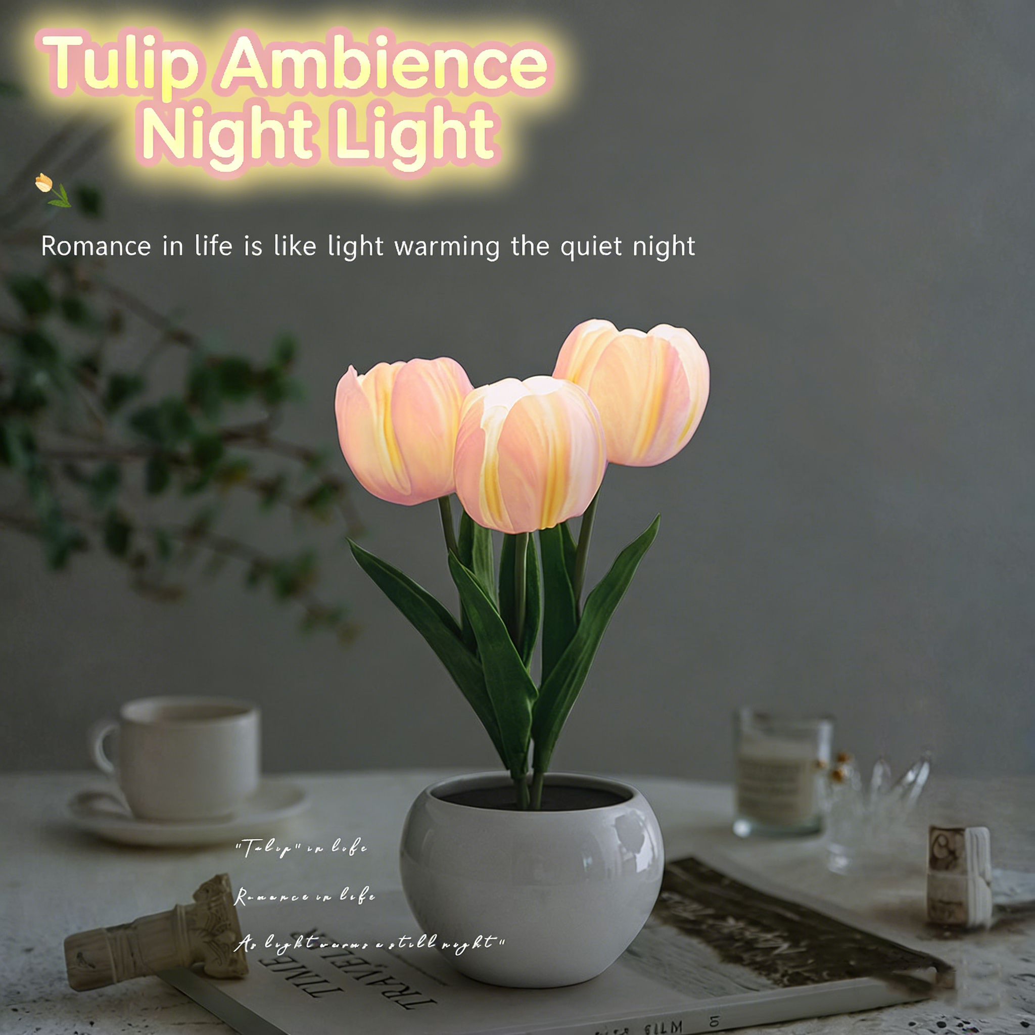 🌷Tulip Flower Ambient Night Light