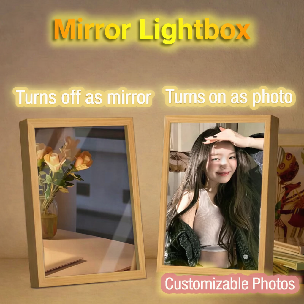 💝Customized mirror light paintings based on your photos! We can create these for pets, babies, couples, portraits, family photos, and more.