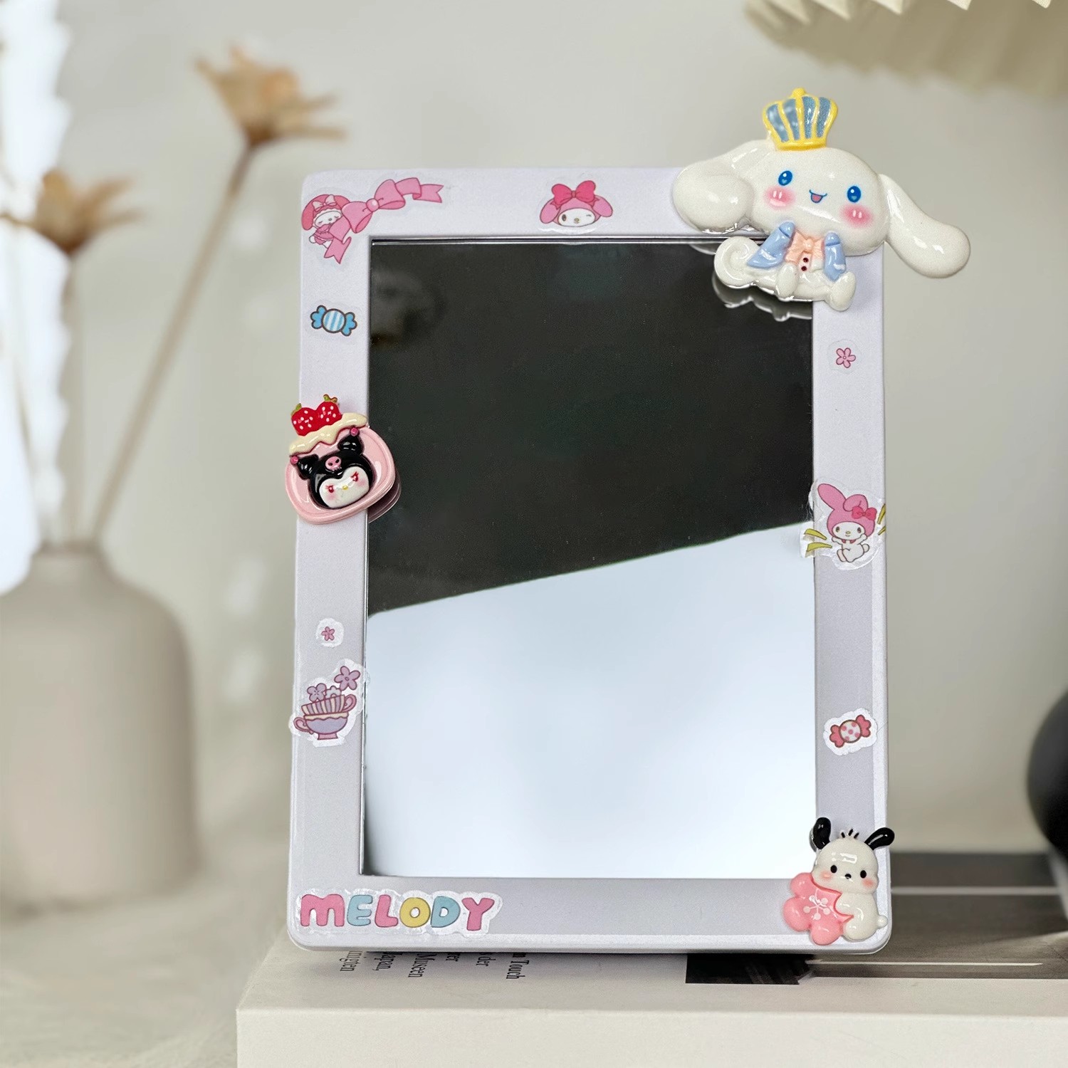 ✨🎵照片客製可錄音專屬鏡子燈光畫，寵物/寶寶/情侶/寫真/全家福等都可以來圖客製~