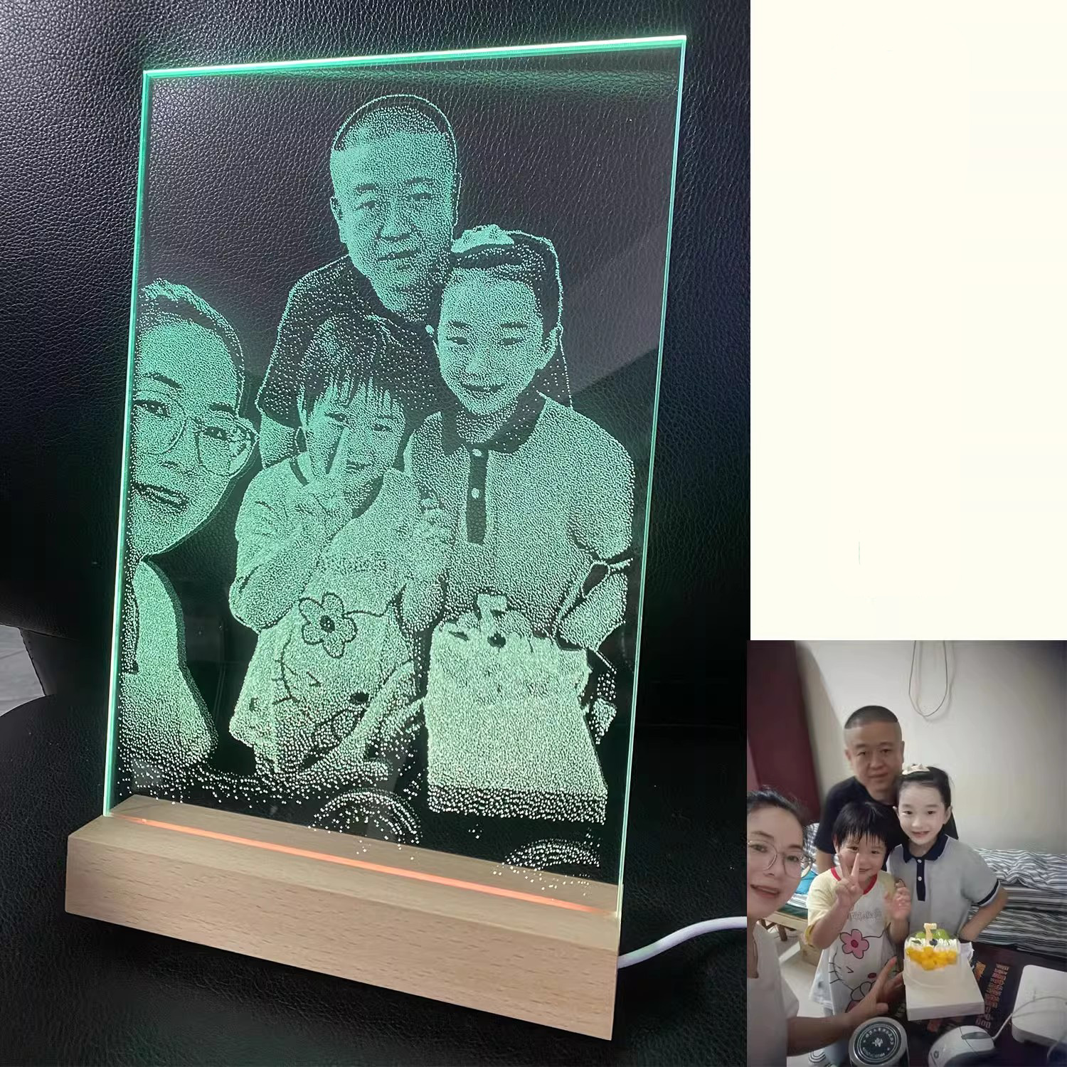 🔨照片客製非遺手作錘子琉璃畫，寵物/寶寶/情侶/寫真/全家福等都可以來圖客製~