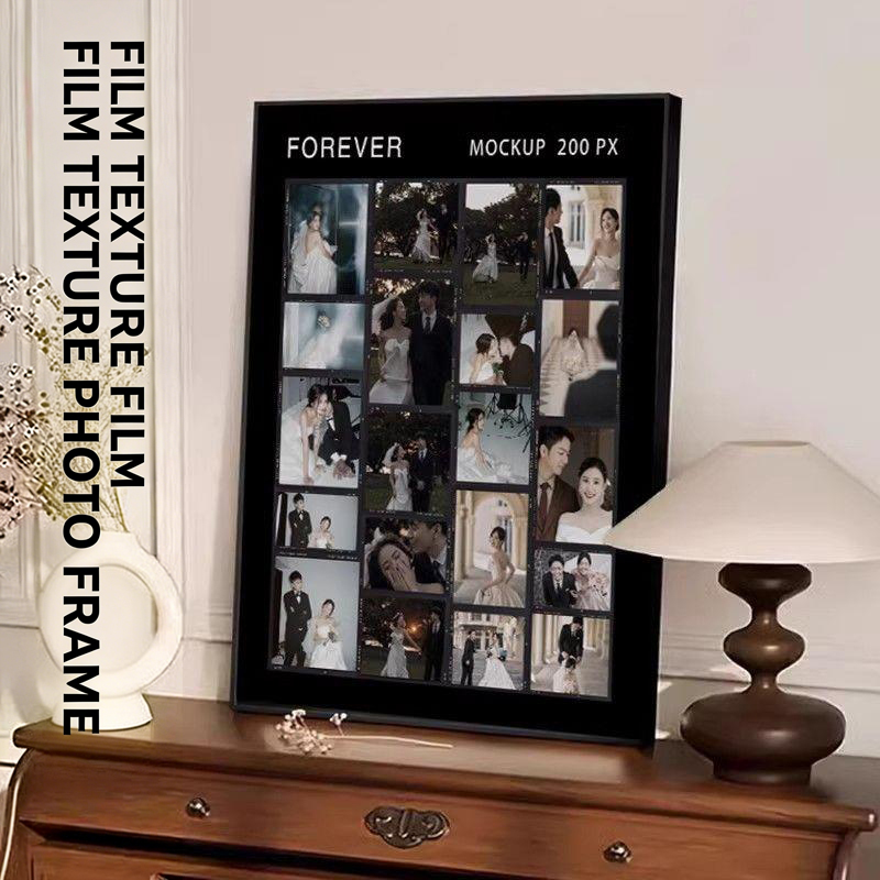 Film-look photo frames, custom-made for pets, babies, couples, portraits, family photos, and more!