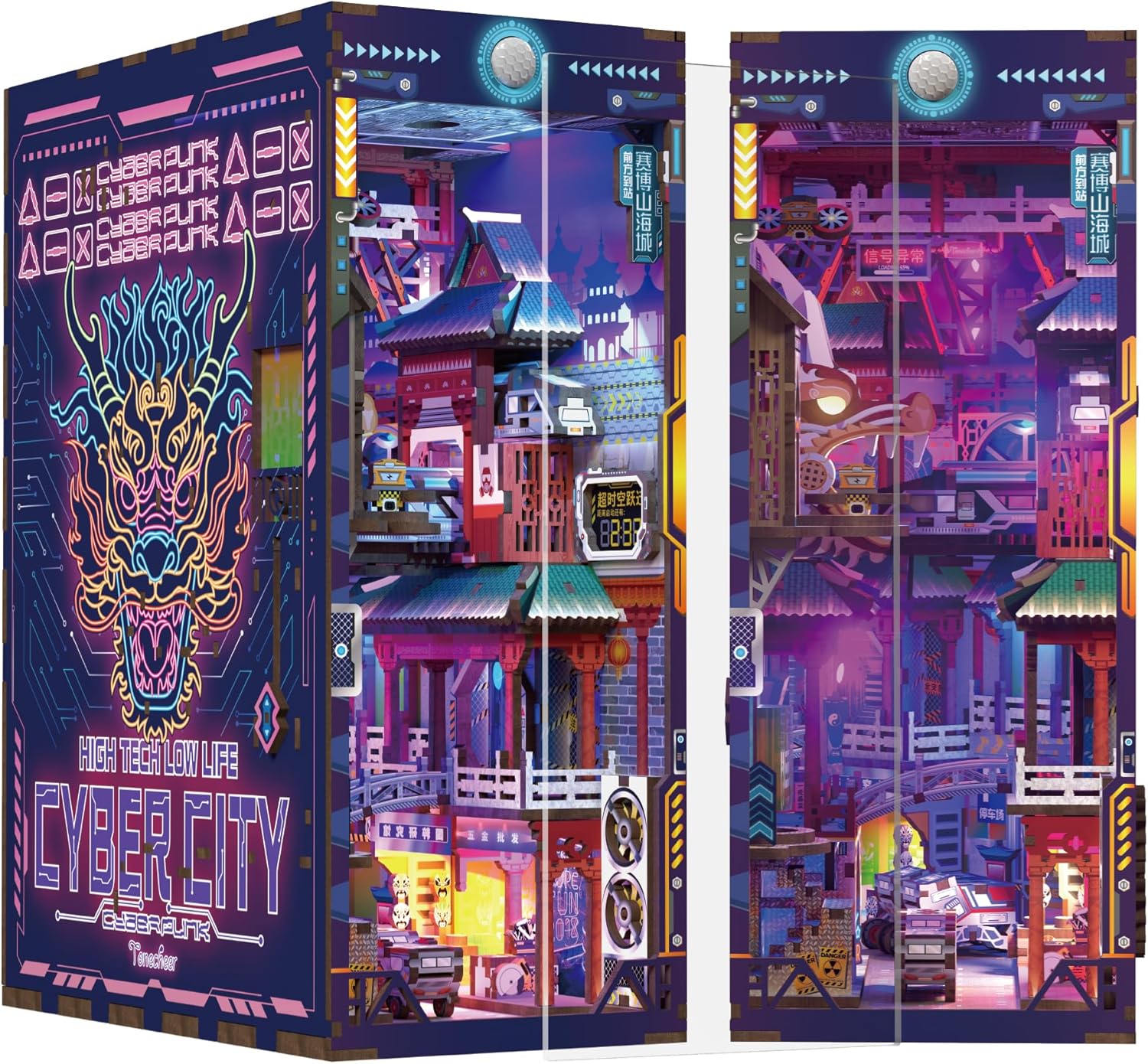 Cyber City DIY Book Nook Kit 🚦🐉