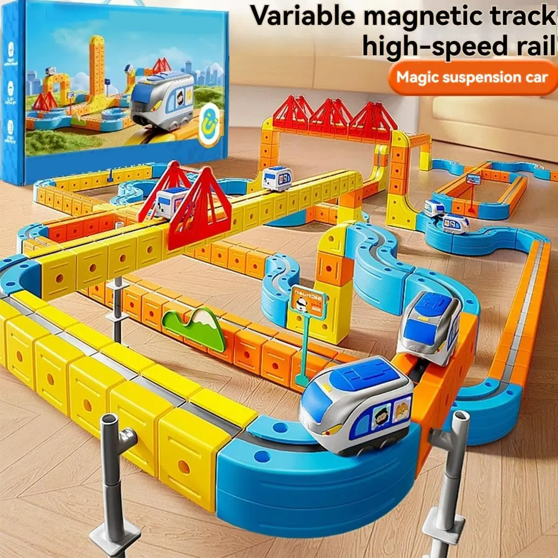 🚂Magic Track Cube Train Playset🧲