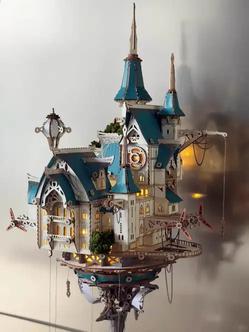 Castle in the Sky DIY Book Nook Kit 🪐☁️