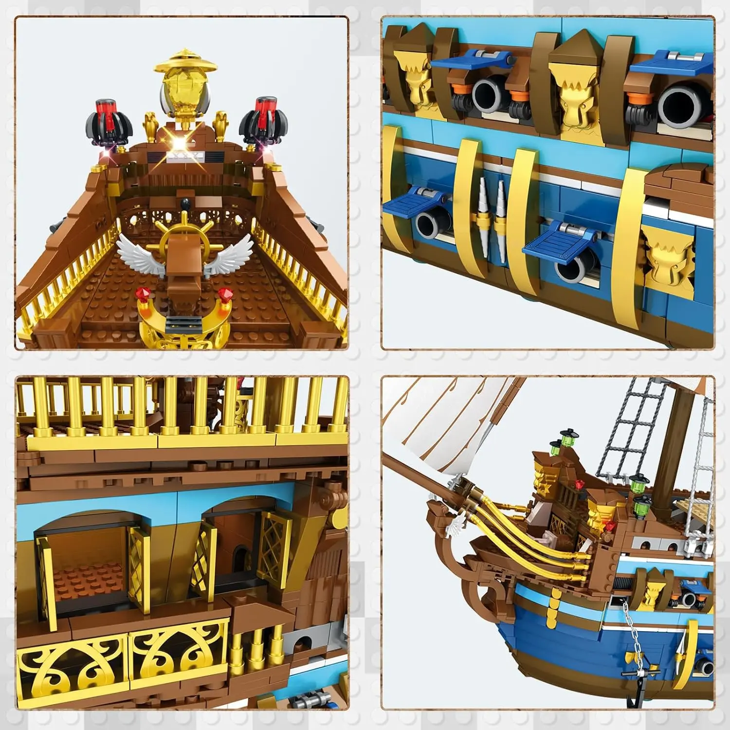 🏴‍☠️⚓Pirate Ship Building Set | Royal Fleet Design 🚢