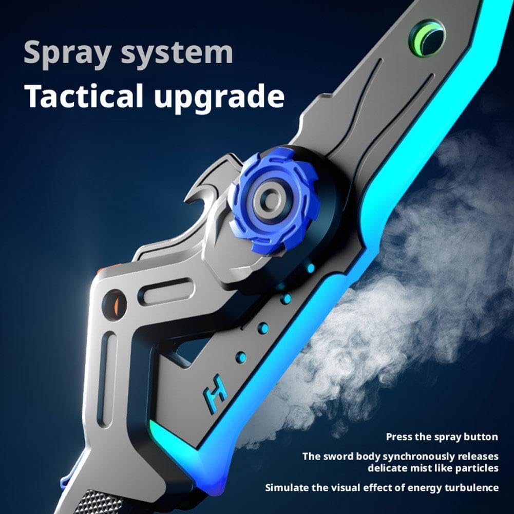 🤖✨Transformable 2-in-1 LED Laser Battle Axe Sci-Fi Prop