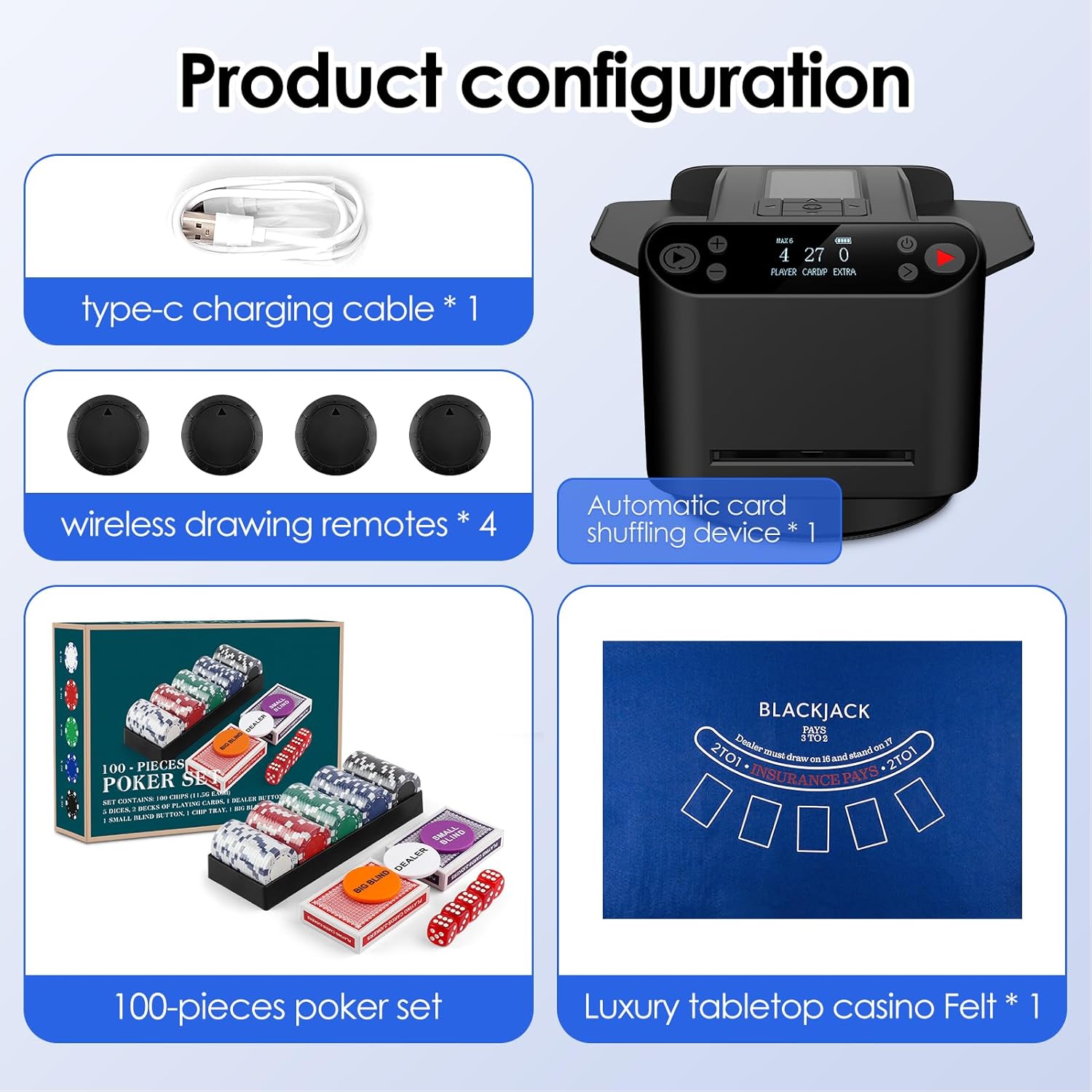 2-in-1 Automatic Card Shuffler & Dealer 🎰