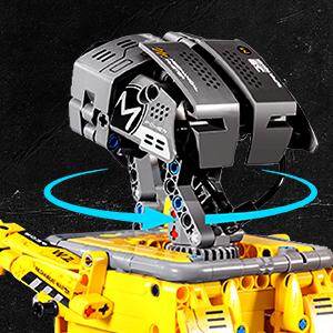 HOGOKIDS 5-in-1 Robot Building Set, RC Wall Robot/Engineer Robot/Mech Dinosaur, Remote & APP Controlled STEM Toys for Boys & Girls 6-12 (520 Pcs)