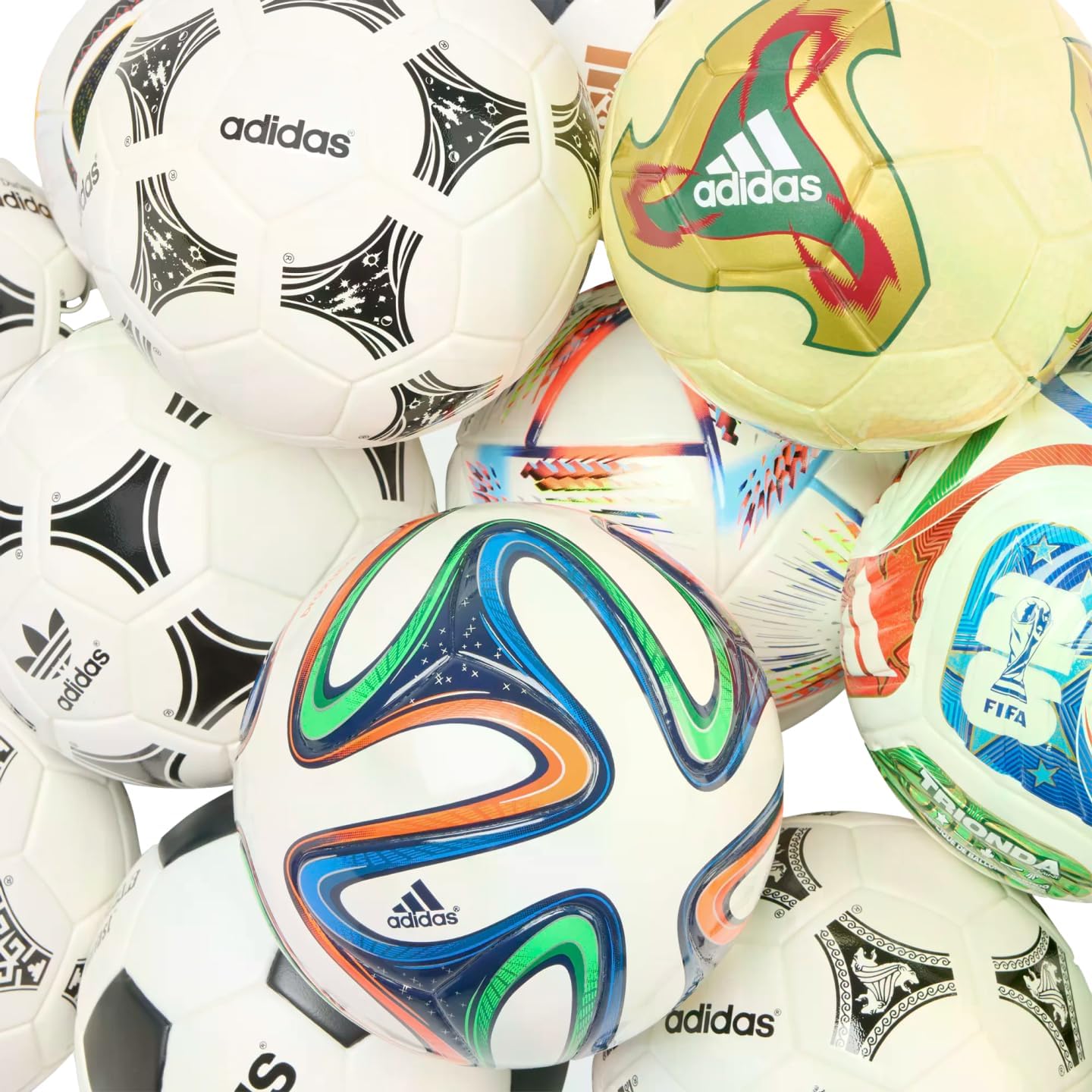⚽ World Cup Historical Professional Soccer Ball Set | Limited Edition Collectible 🎁
