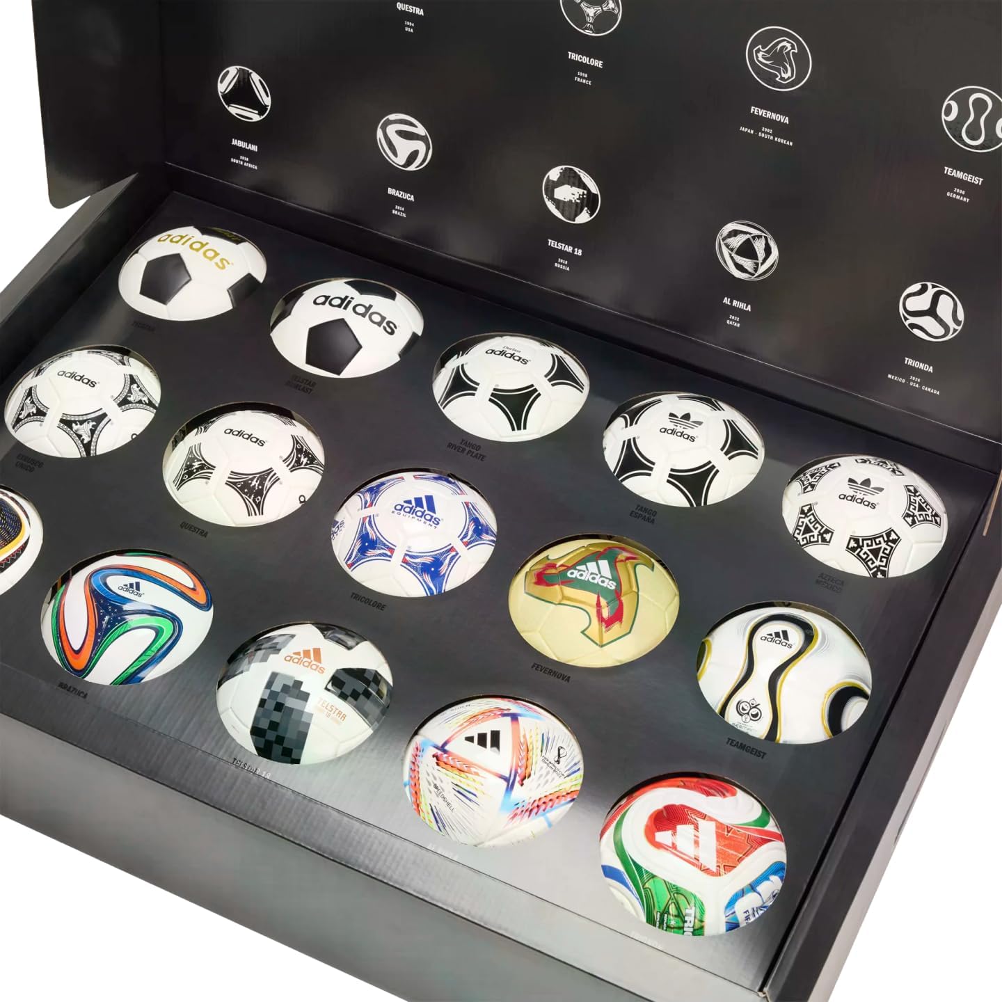 ⚽ World Cup Historical Professional Soccer Ball Set | Limited Edition Collectible 🎁