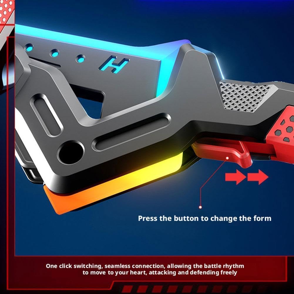 🤖✨Transformable 2-in-1 LED Laser Battle Axe Sci-Fi Prop