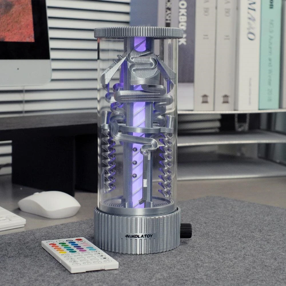 Creative EDC Spinning Pinball RGB Desktop Night Light 🎮💡