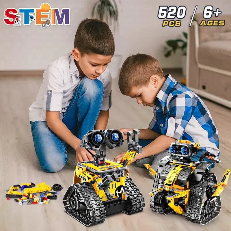 🤖5-in-1 STEM Robot Building Kit: Remote & APP Control for Kids 6-12 (520PCS)