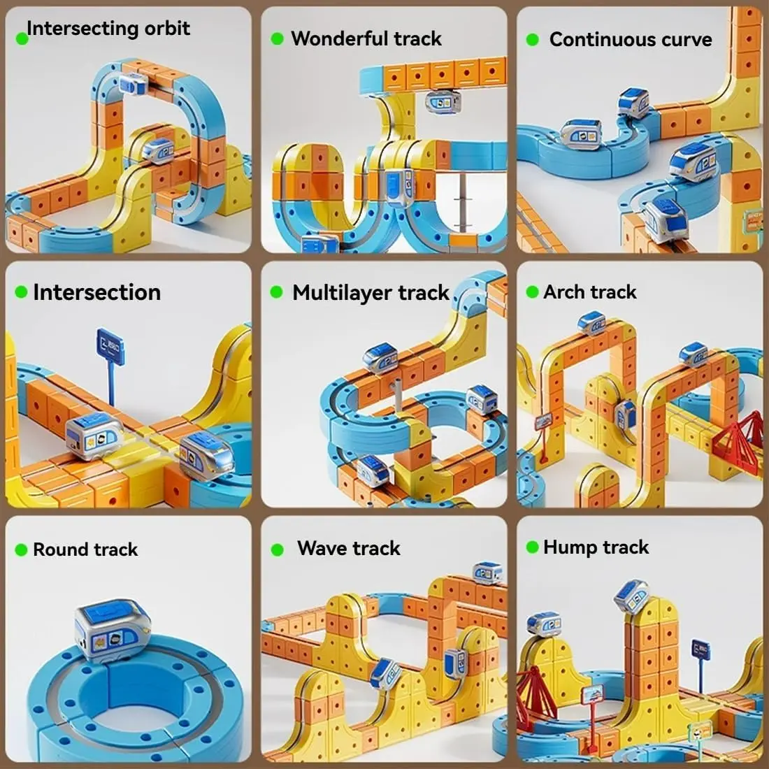 🚂Magic Track Cube Train Playset🧲