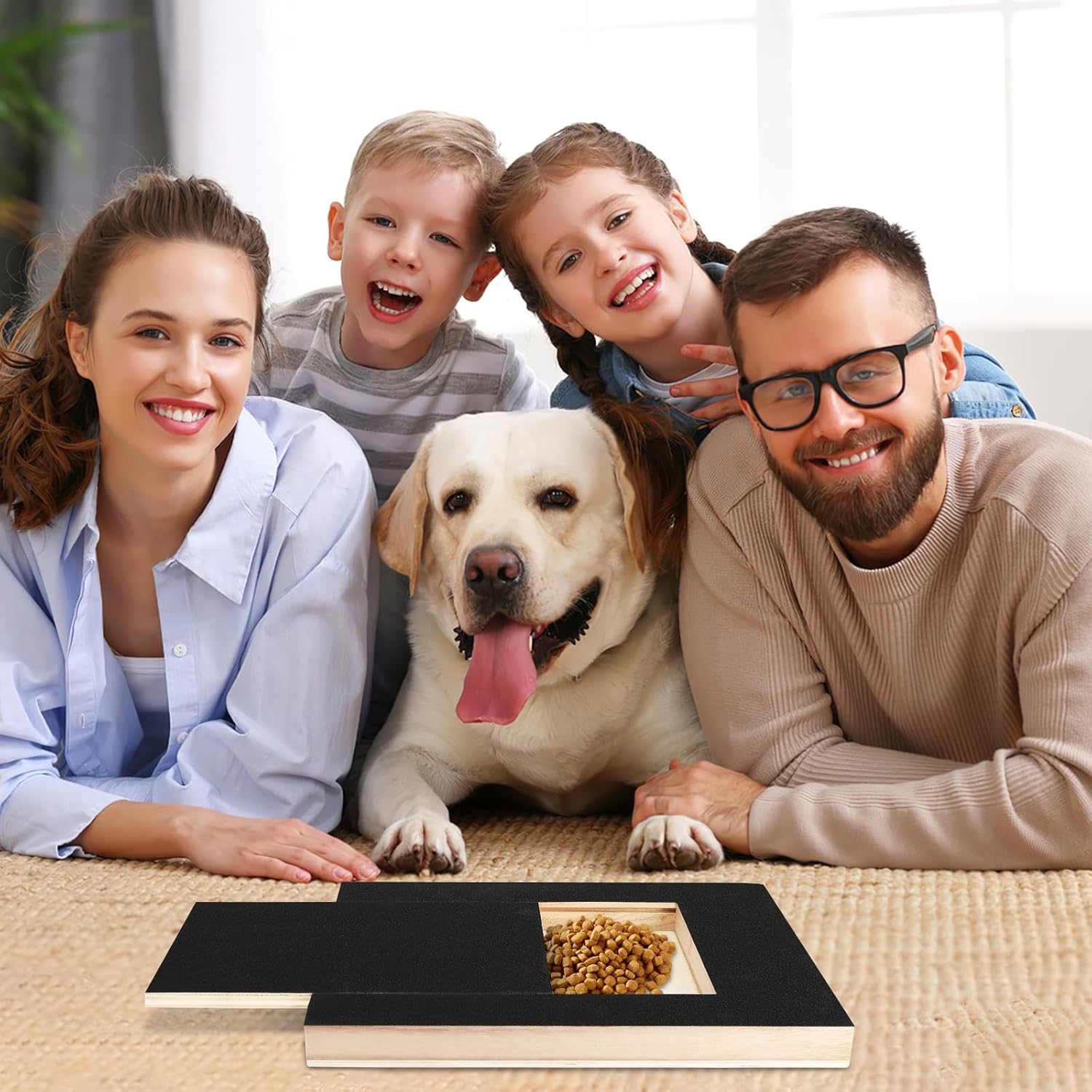 🐾Dog Scratcher with Treat Box & Nail Grinder + 1 Replacement Sandpaper