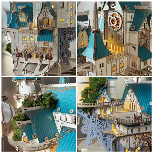 Castle in the Sky DIY Book Nook Kit 🪐☁️