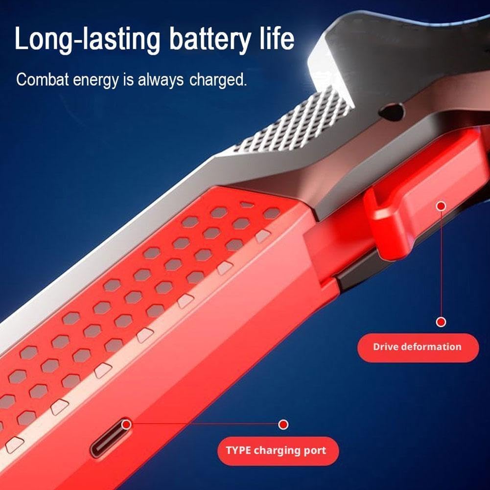 🤖✨Transformable 2-in-1 LED Laser Battle Axe Sci-Fi Prop