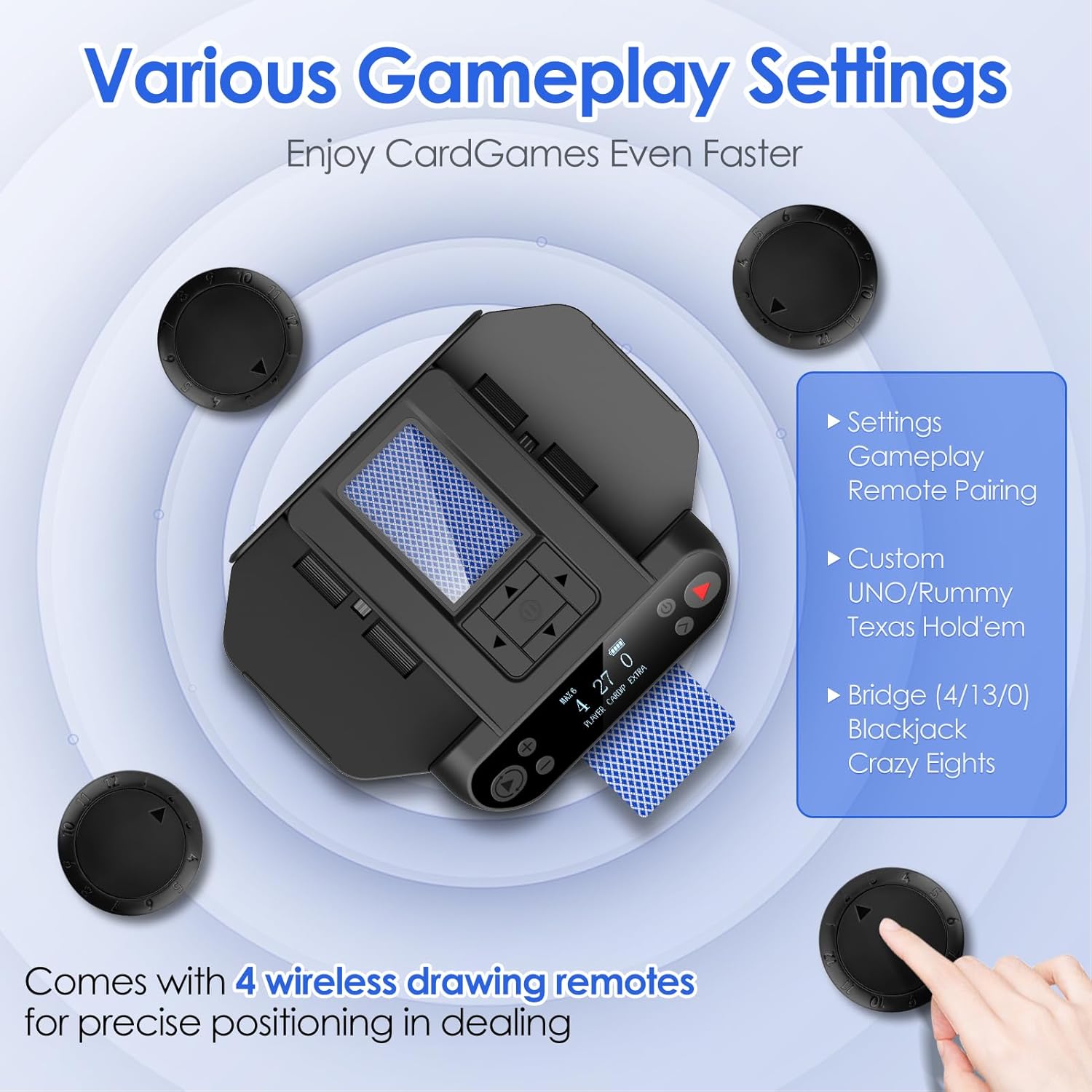 2-in-1 Automatic Card Shuffler & Dealer 🎰