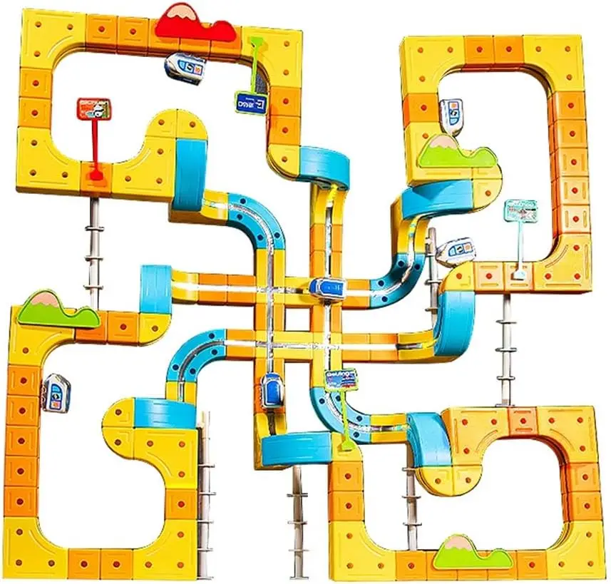 🚂Magic Track Cube Train Playset🧲