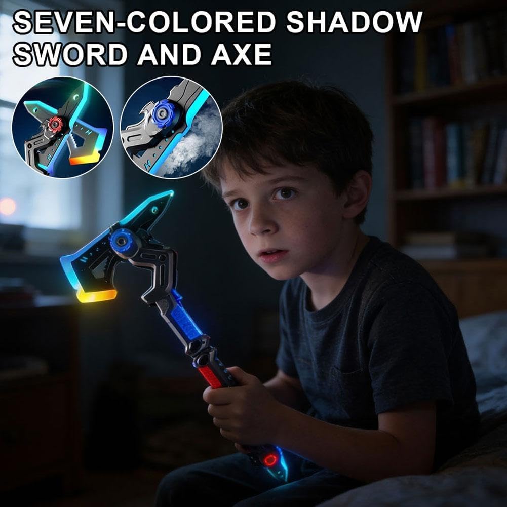 🤖✨Transformable 2-in-1 LED Laser Battle Axe Sci-Fi Prop