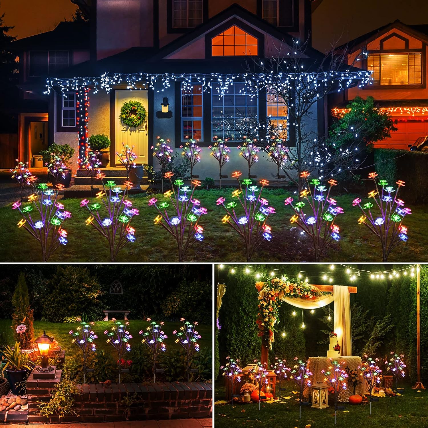 💐 Upgraded Solar Outdoor Light-6 Pack