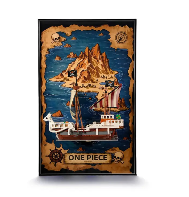 ⚓🏴‍☠️Legendary Pirate Ship Building Set + Acrylic Display Stand