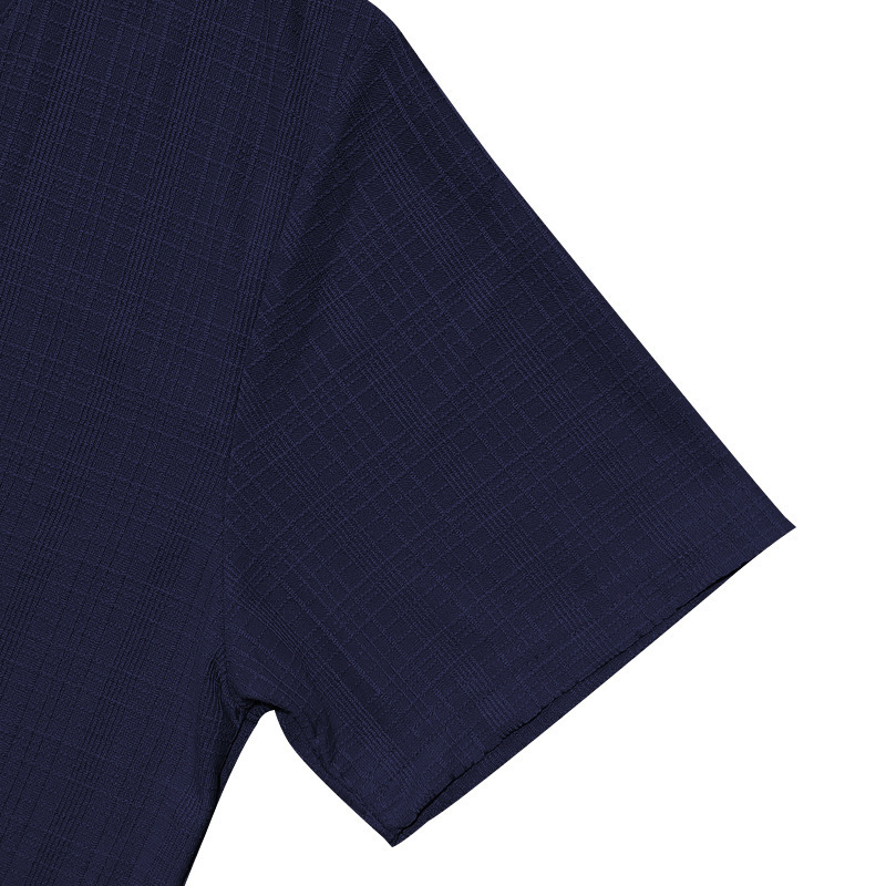 Linen-look Slubbed Loose-fit Breathable Sports Casual V-neck Short-sleeved Top