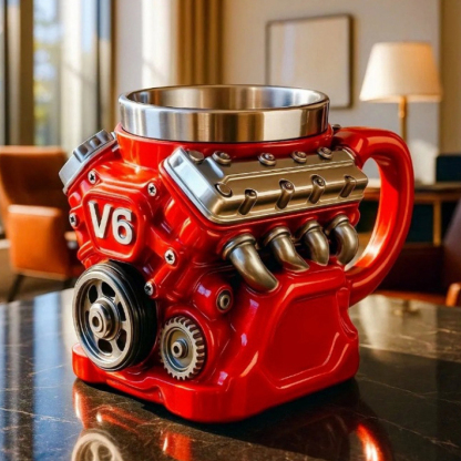 No Car Lover Can Resist Such a Thoughtful Gift – This Handcrafted 3D Engine Mug Fires Up Every Morning with Meaning and Style!