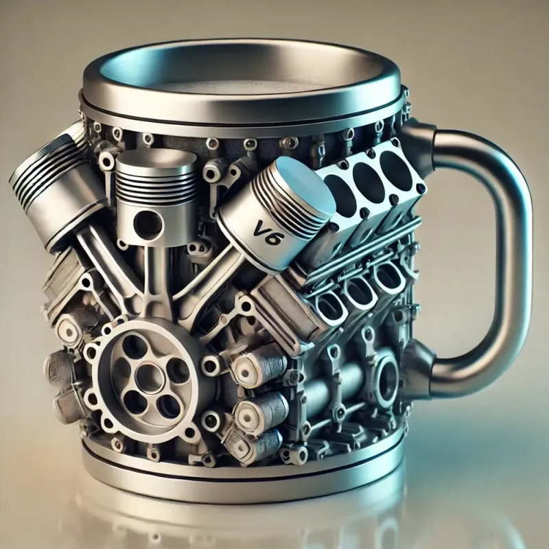 No Car Lover Can Resist Such a Thoughtful Gift – This Handcrafted 3D Engine Mug Fires Up Every Morning with Meaning and Style!