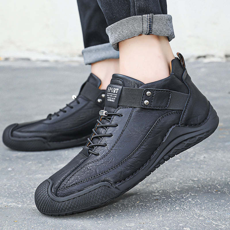 ⏱️LETZTER TAG! 60 % RABATT🔥Handgenähte, rutschfeste Freizeitstiefel für Herren aus Leder | Stilvolle und lässige Herrenschuhe