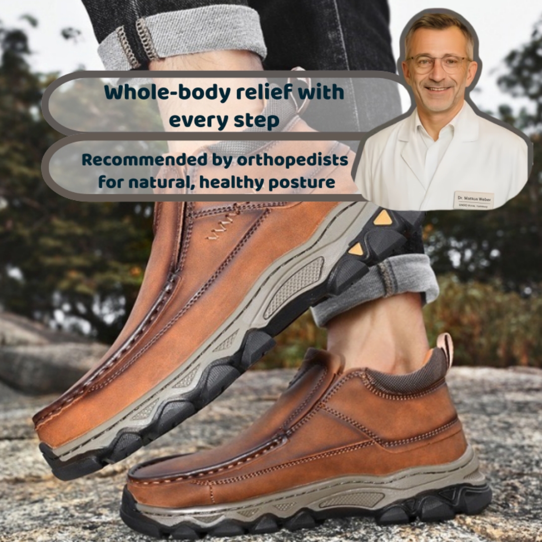 ⏰Last Day!45% OFF 🔥HHXU®Men's Handmade Cowhide Orthopedic Walking Boots
