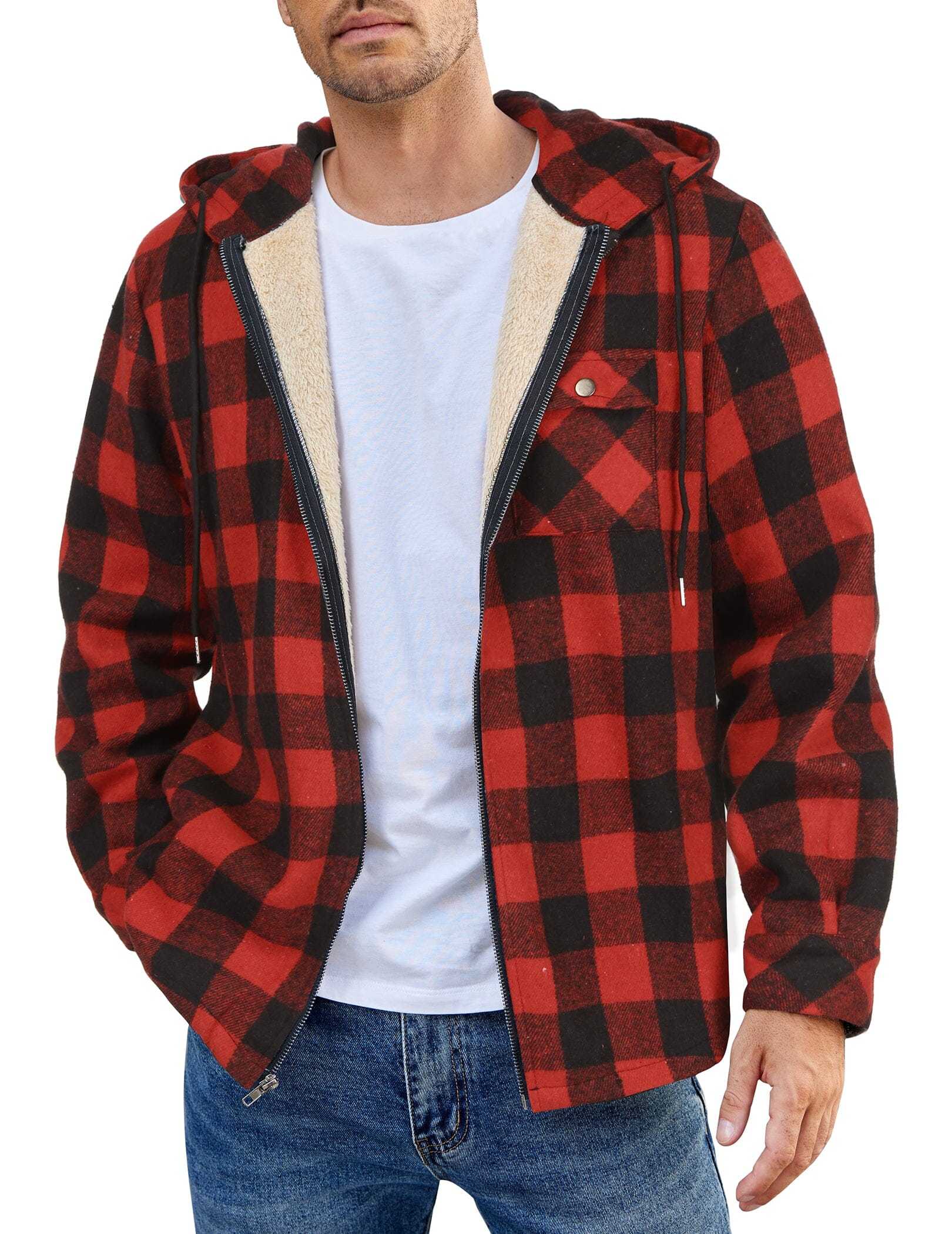 Comfy Plaid Flannel Lined Jacket