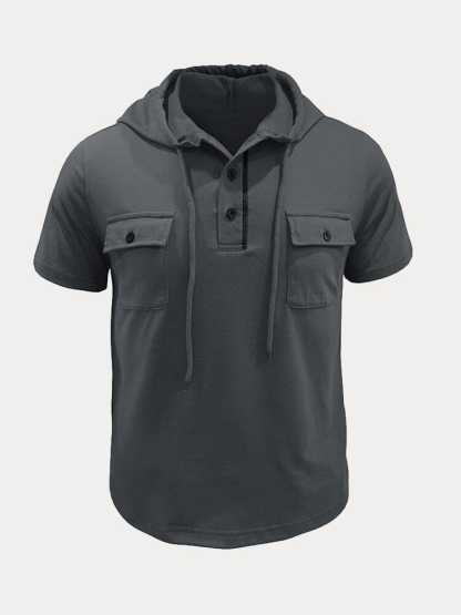 Athleisure Cargo Hooded Shirt