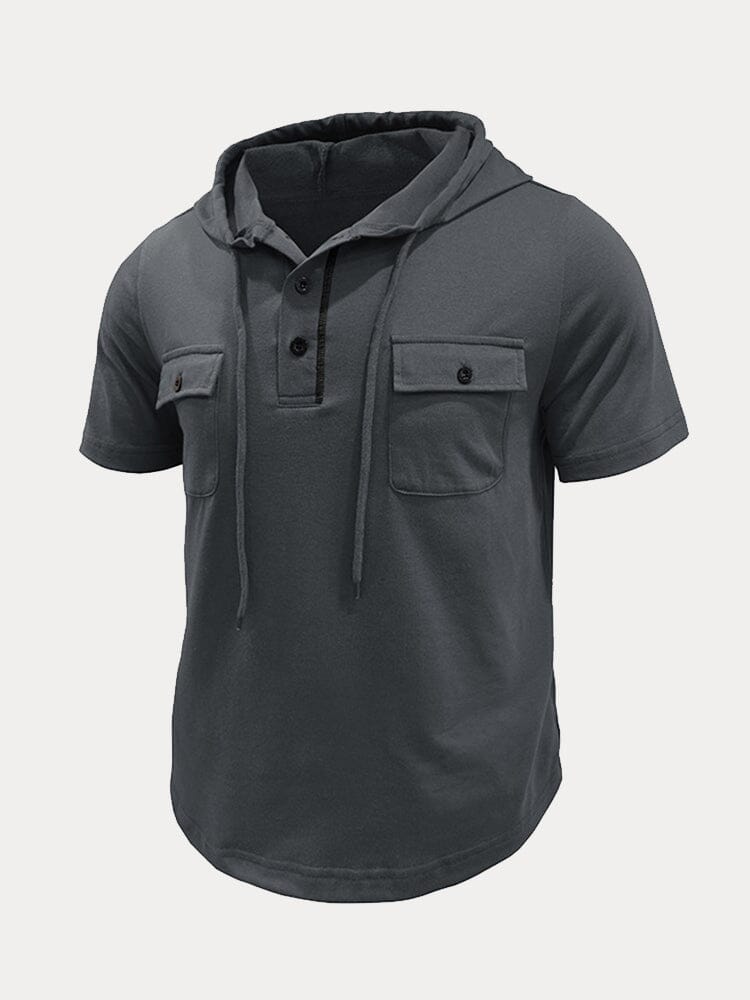Athleisure Cargo Hooded Shirt
