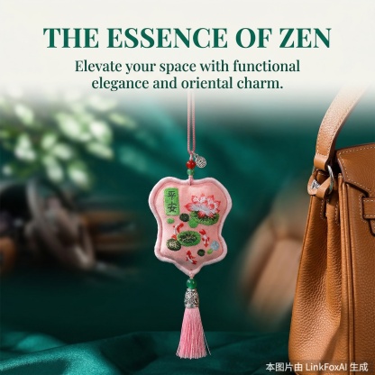  Embroidery Mugwort Pendant with Tassels