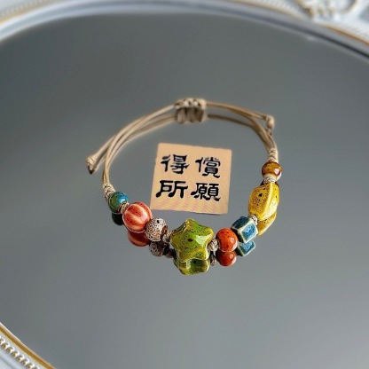 Jingdezhen Bloom Braided Bracelet