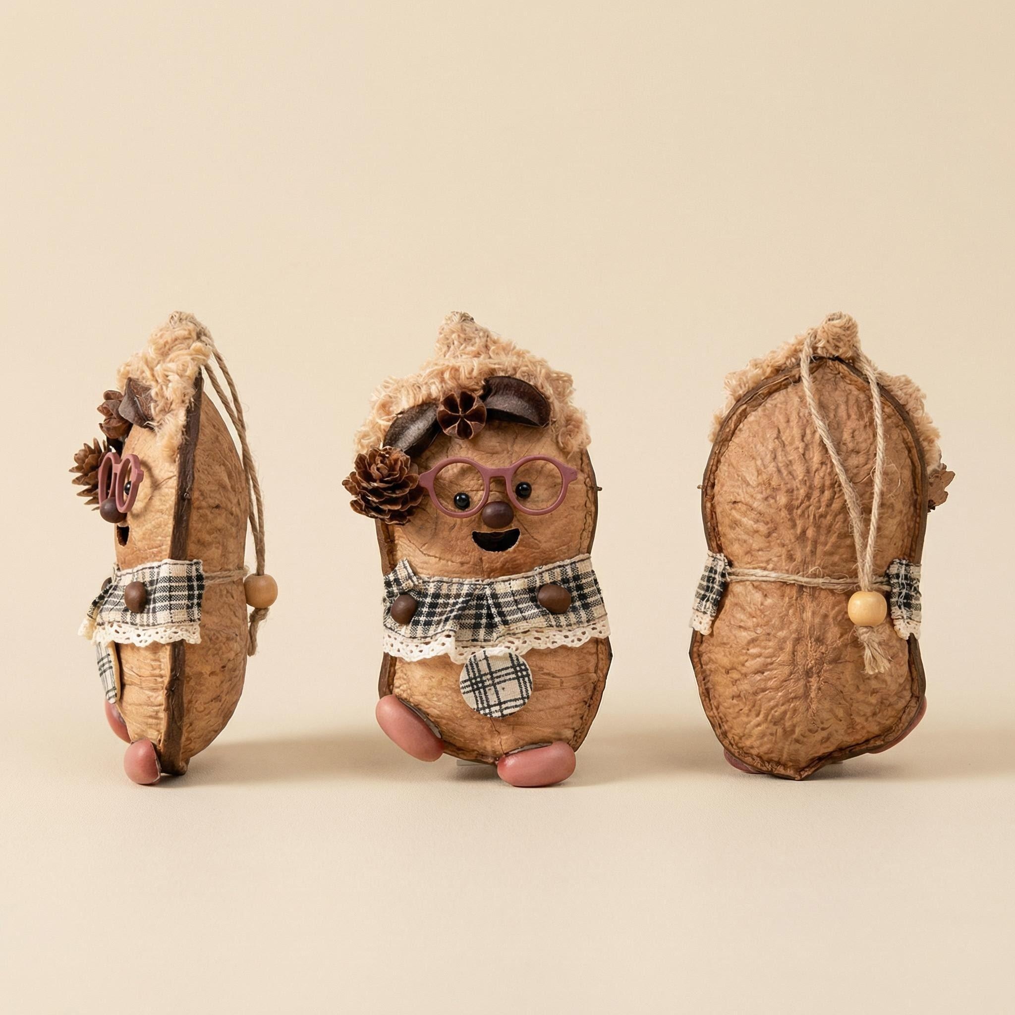 Handmade Natural Seed Bean Pod Dolls - Decor & Accessories