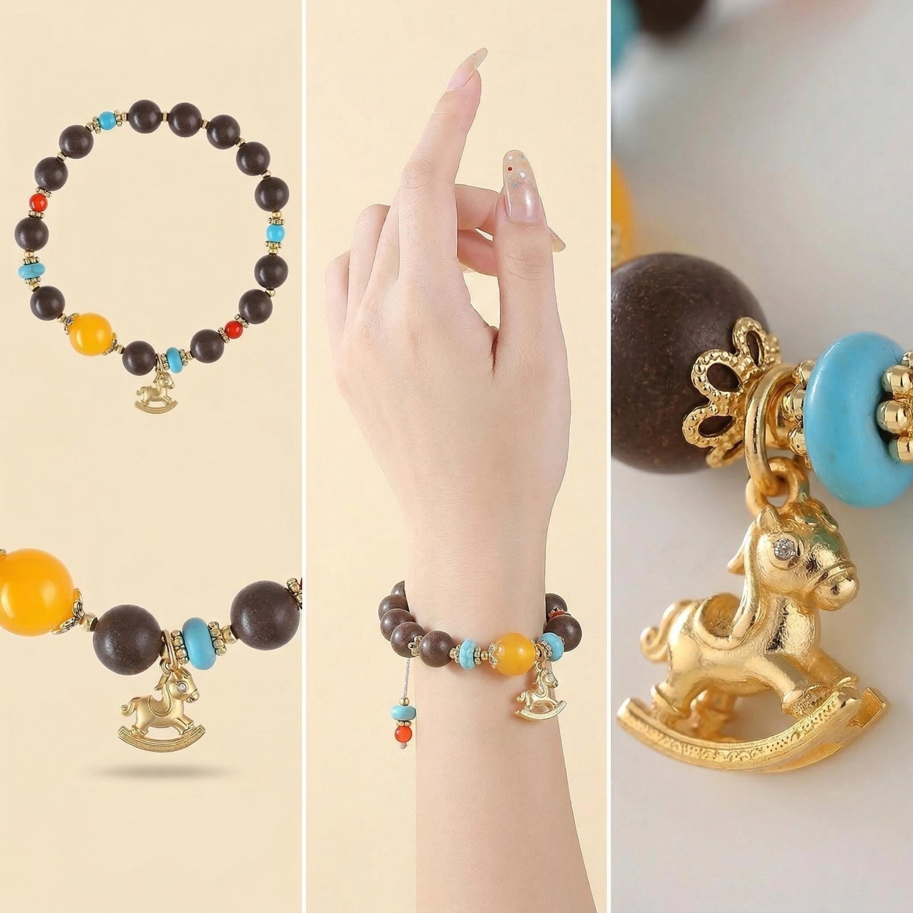 Five Elements Herbal Aromatherapy Prayer Bead Bracelet