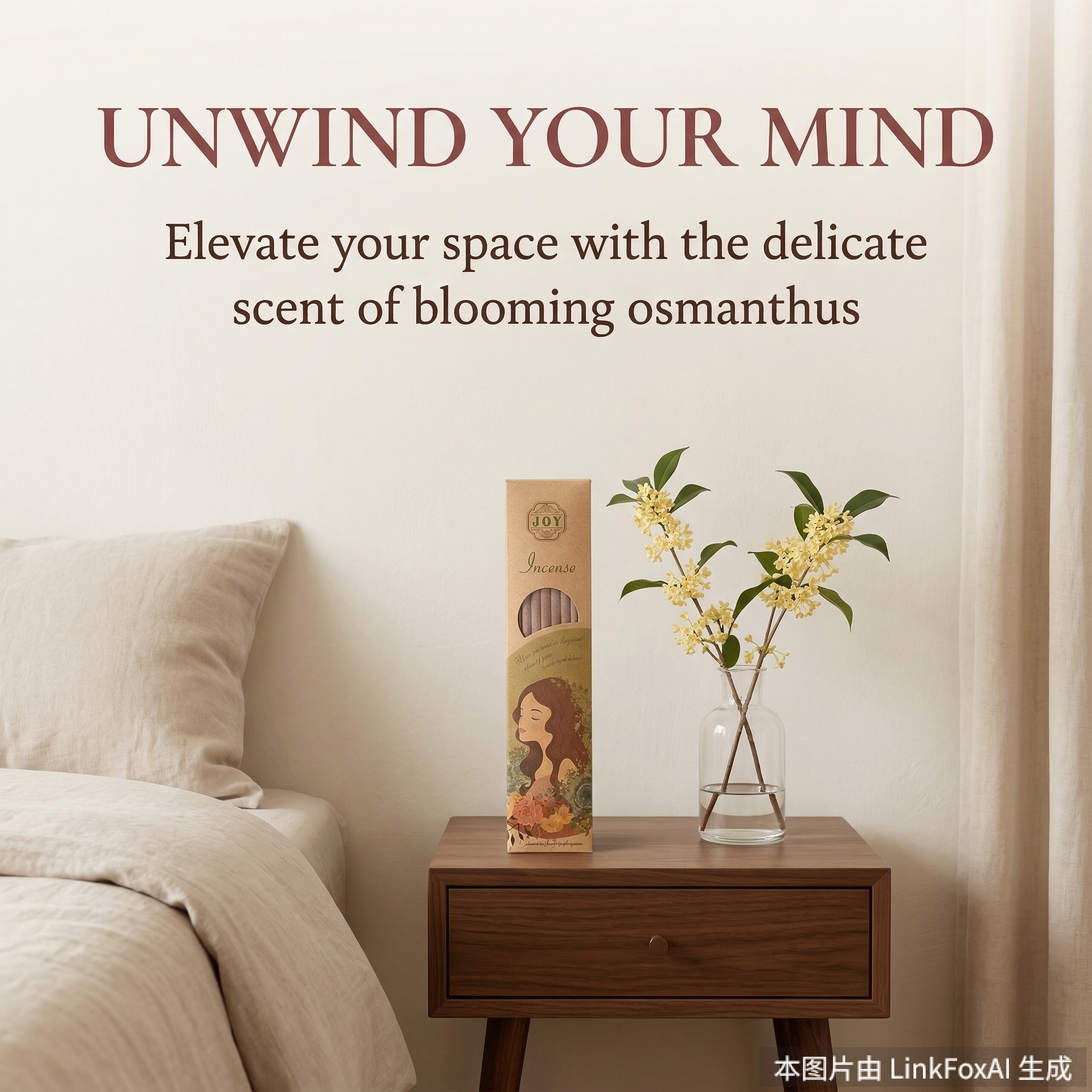 Natural Rose Petal & Osmanthus Incense Sticks