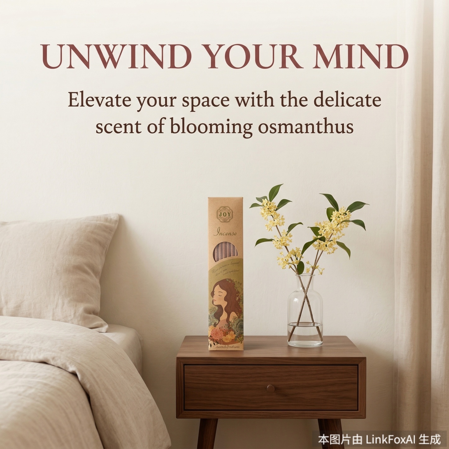 Natural Rose Petal & Osmanthus Incense Sticks