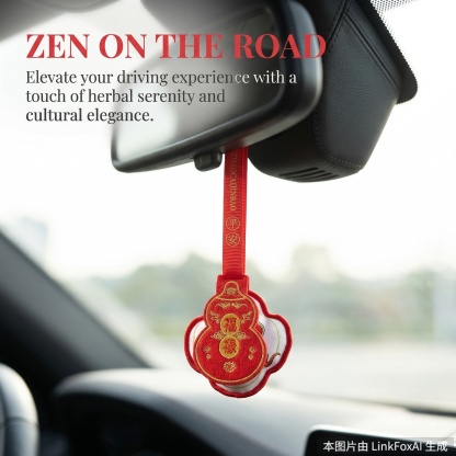 New Chinese Style "Fu Lu Shou Xi" Mugwort Sachet