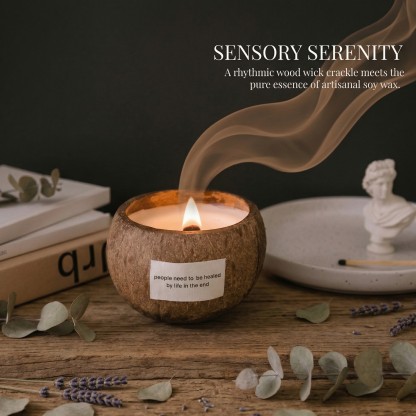 Premium Coconut Shell Aromatherapy Candle