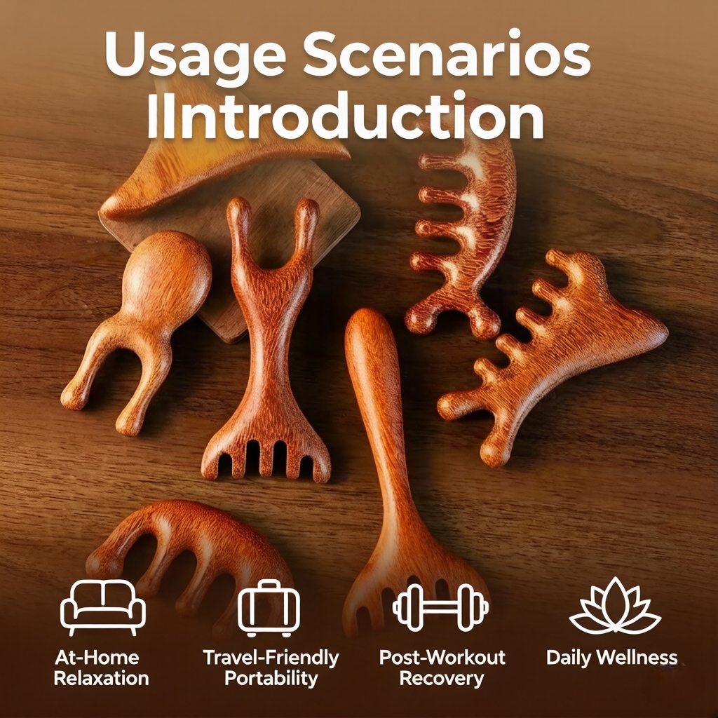 Sandalwood Acupressure Scalp & Meridian Massage Comb