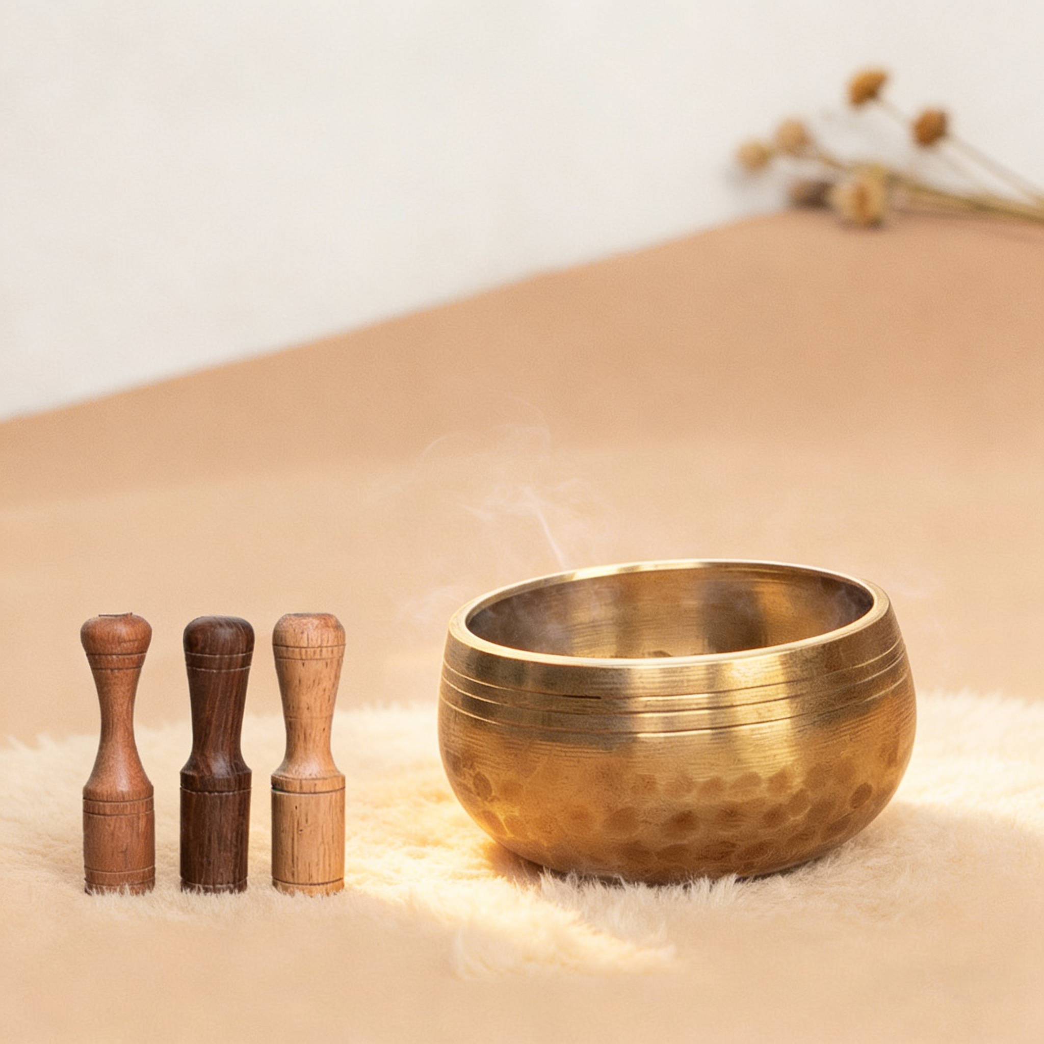 Nepal Mini Singing Bowl • Tibetan Sound Bowl • Yoga Meditation Bowl • Brass Chime • Mindfulness Healing Decor