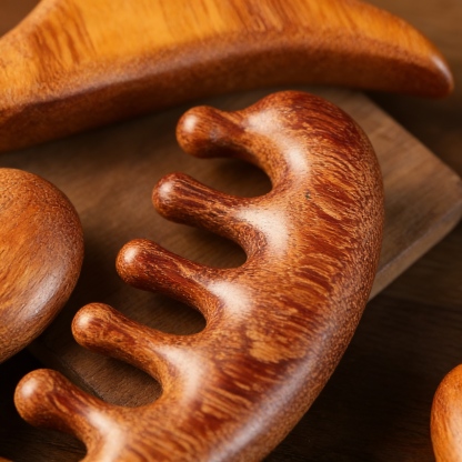 Sandalwood Acupressure Scalp & Meridian Massage Comb