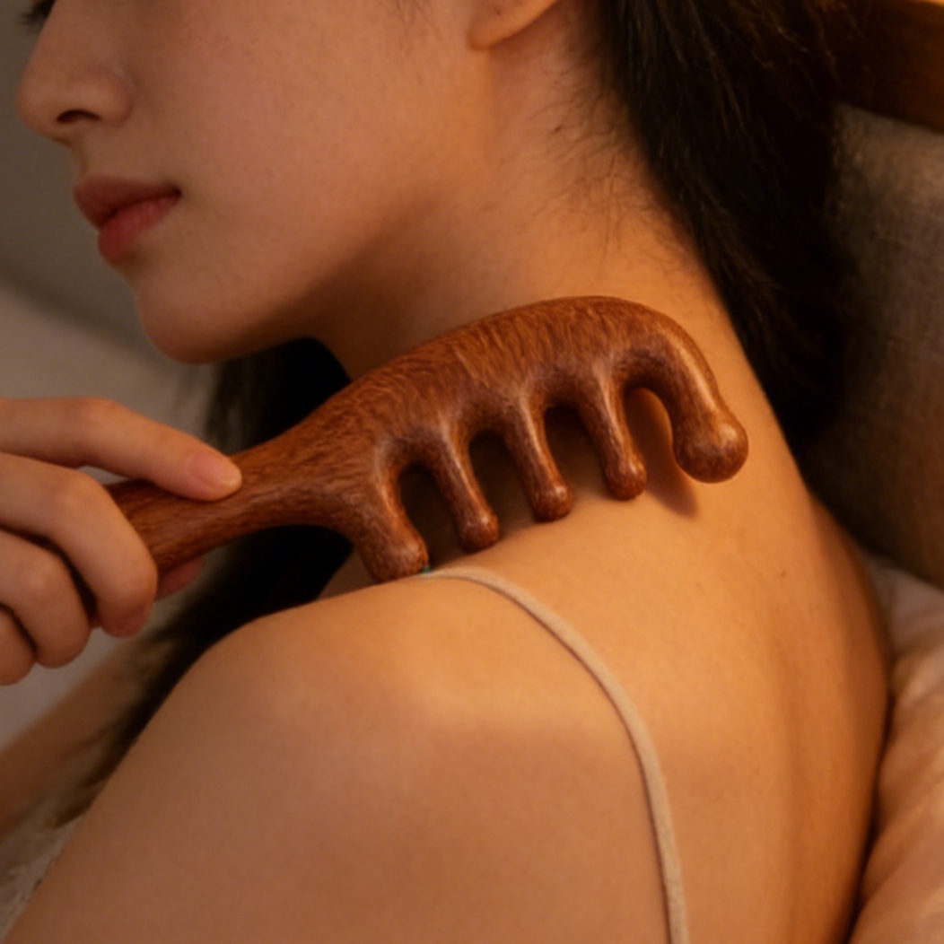 Sandalwood Acupressure Scalp & Meridian Massage Comb